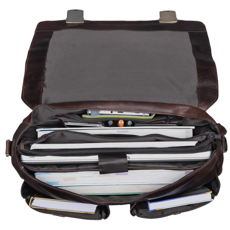 "Robin" Vintage Businesstasche Leder Aktentasche