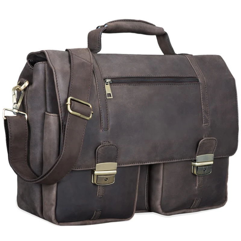 "Robin" Vintage Businesstasche Leder Aktentasche