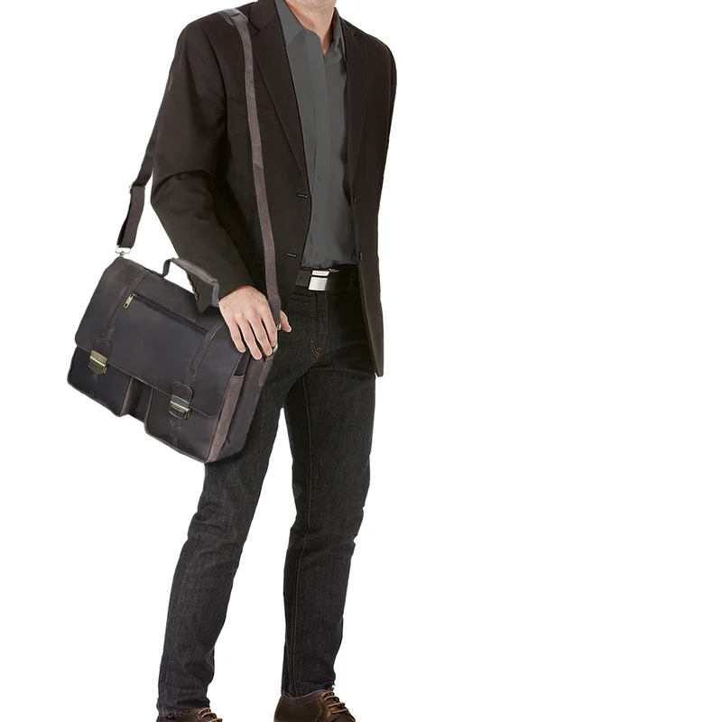 "Robin" Vintage Businesstasche Leder Aktentasche