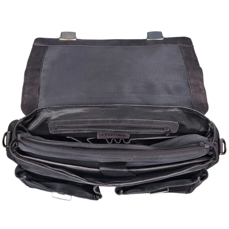 "Robin" Vintage Businesstasche Leder Aktentasche