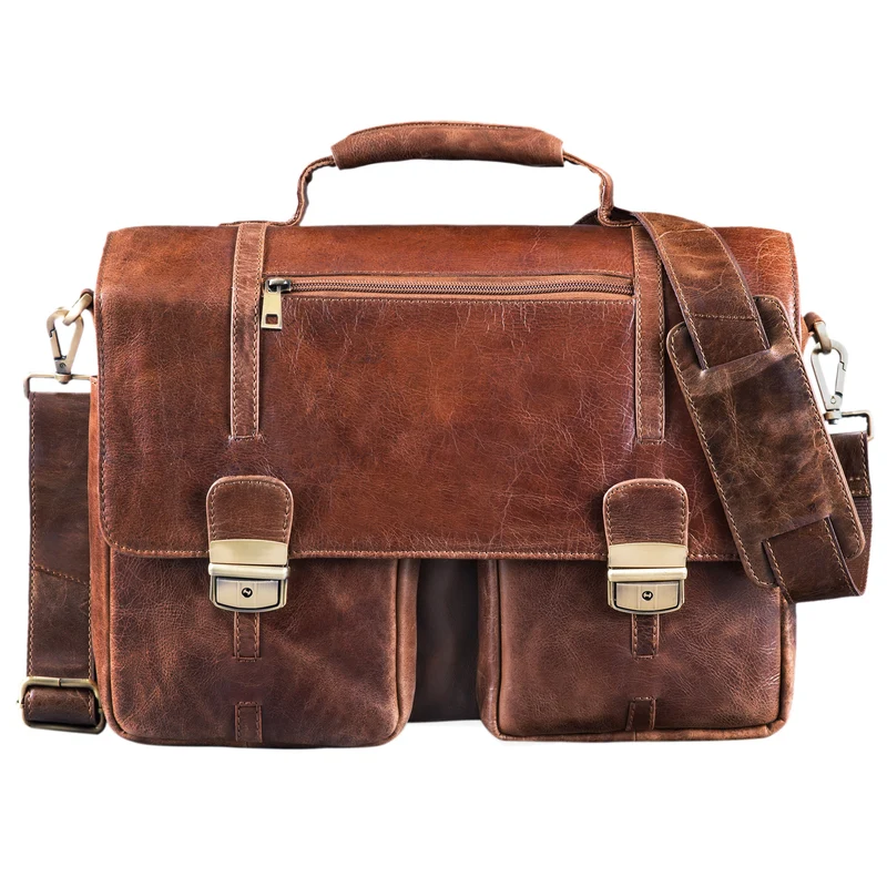 "Robin" Vintage Businesstasche Leder Aktentasche