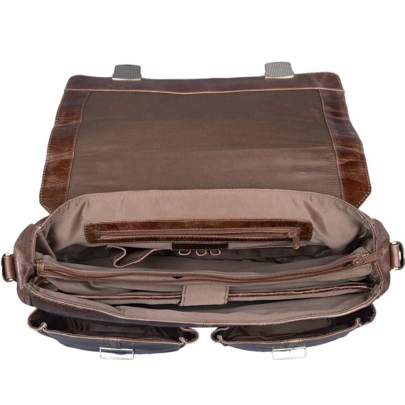 "Robin" Vintage Businesstasche Leder Aktentasche