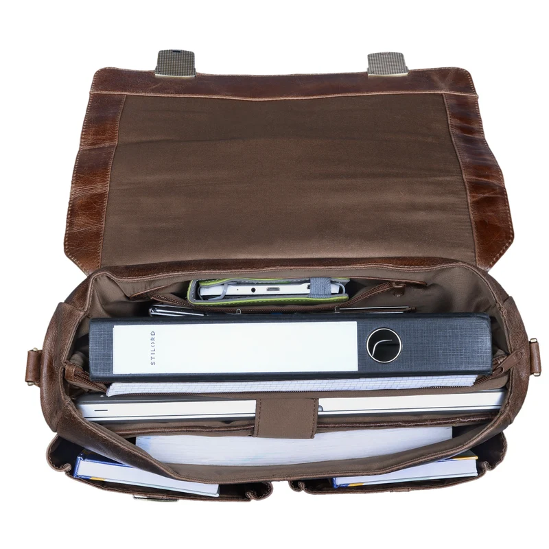 "Robin" Vintage Businesstasche Leder Aktentasche