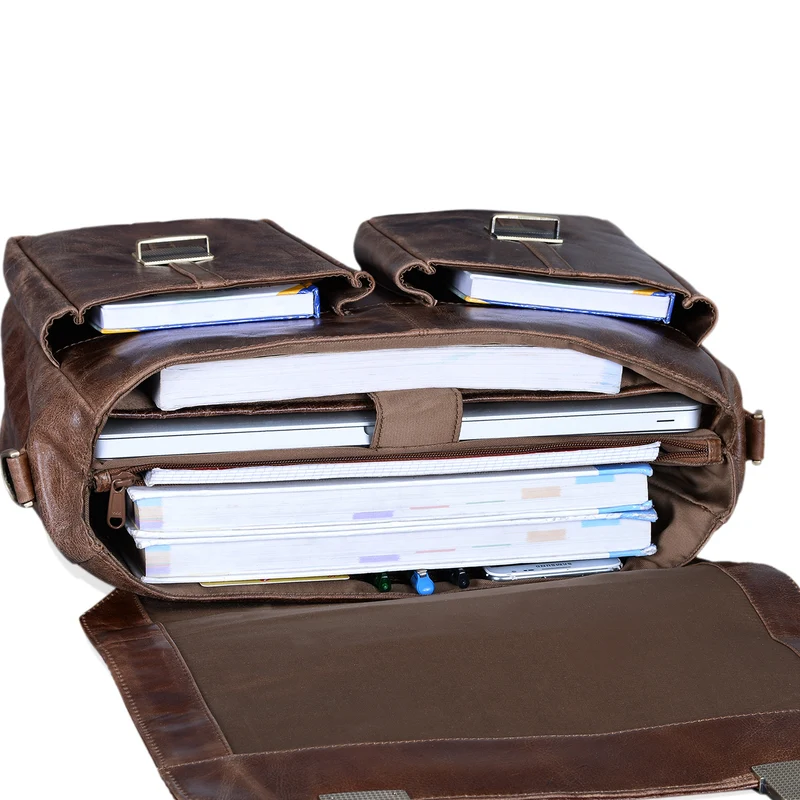 "Robin" Vintage Businesstasche Leder Aktentasche