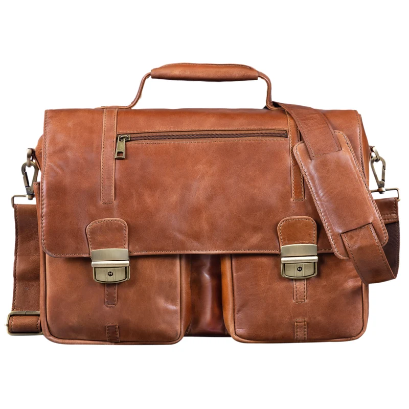 "Robin" Vintage Businesstasche Leder Aktentasche