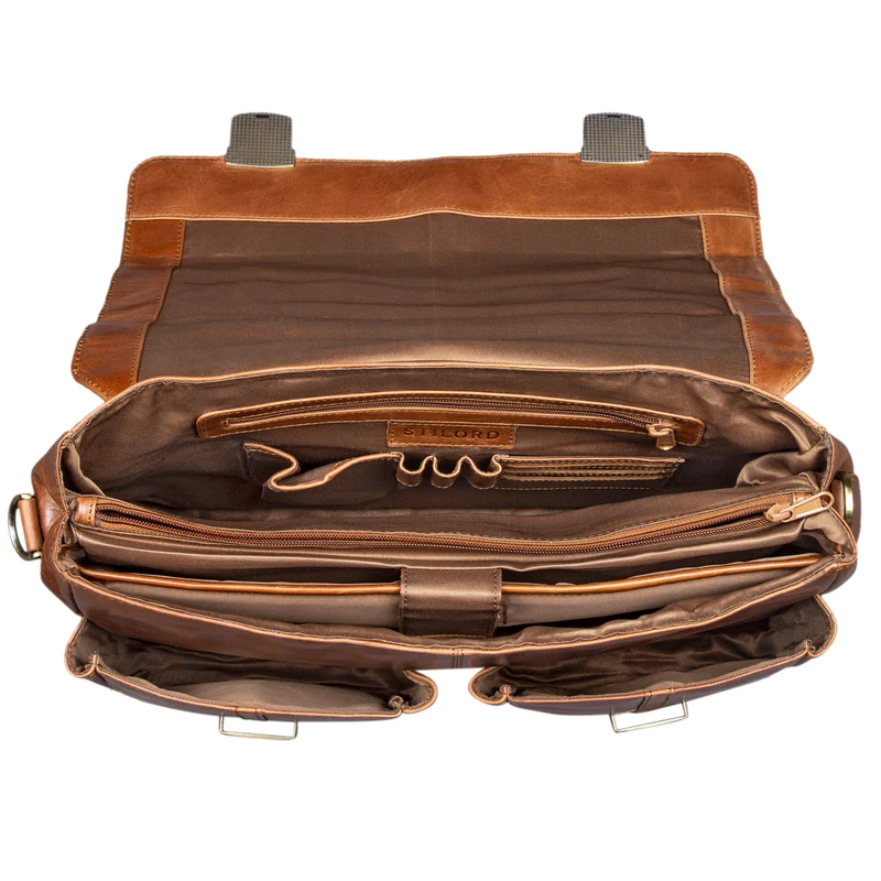 "Robin" Vintage Businesstasche Leder Aktentasche