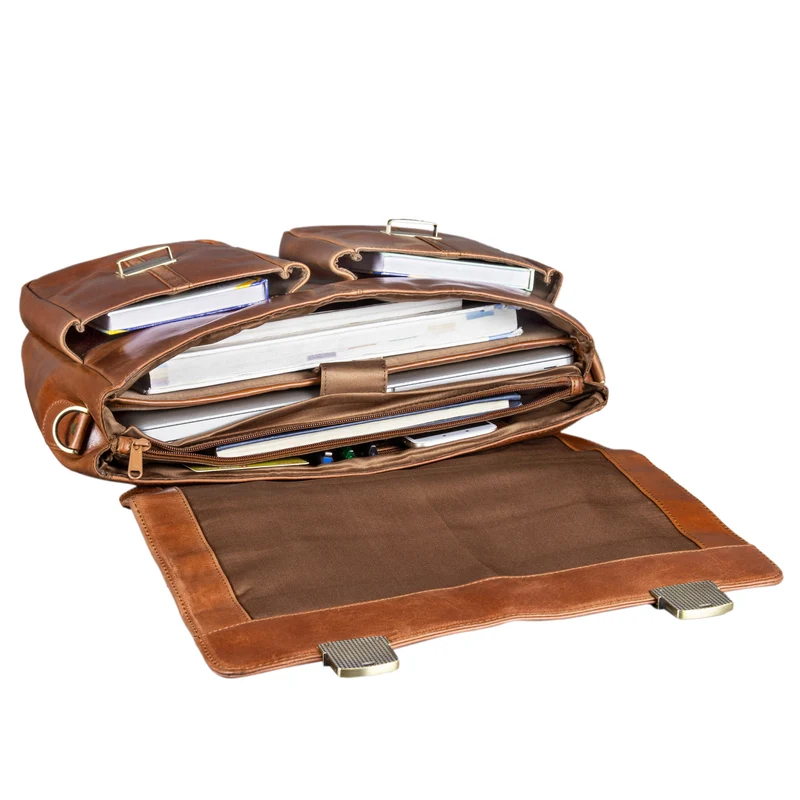 "Robin" Vintage Businesstasche Leder Aktentasche