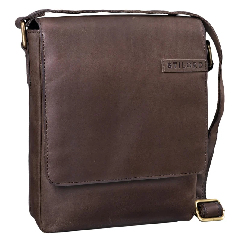 "Dario" Herren Umhängetasche Leder Vintage