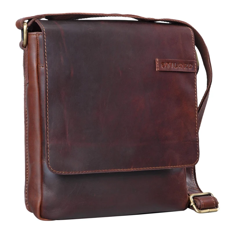 "Dario" Herren Umhängetasche Leder Vintage