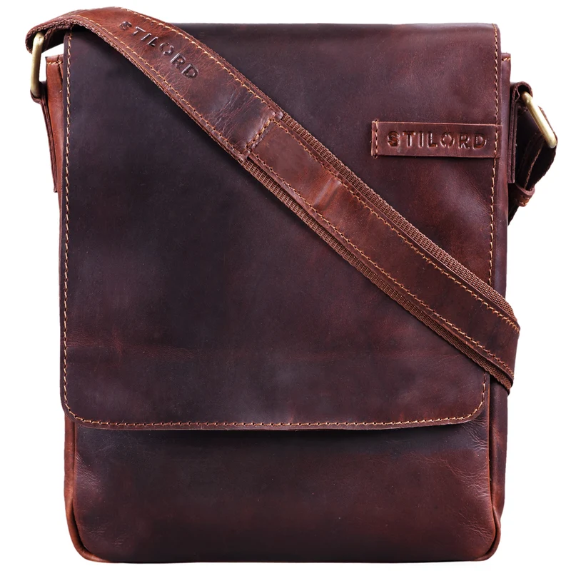 "Dario" Herren Umhängetasche Leder Vintage