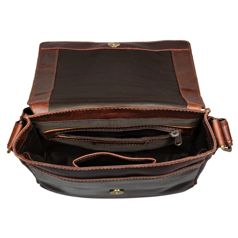 "Dario" Herren Umhängetasche Leder Vintage