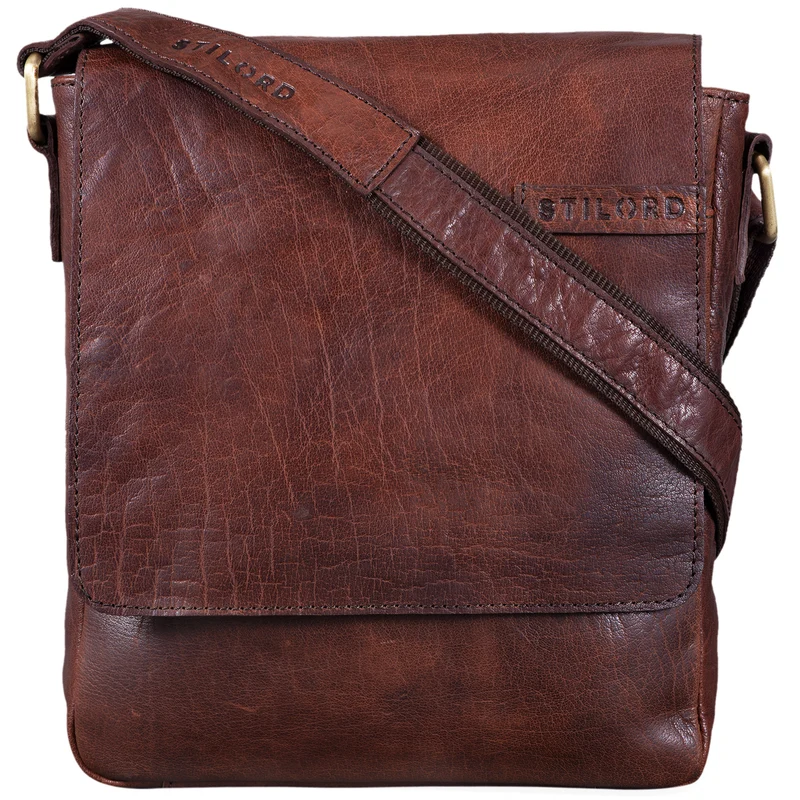 "Dario" Herren Umhängetasche Leder Vintage