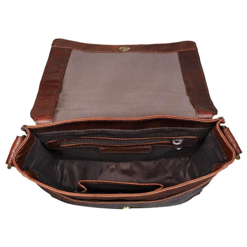 "Dario" Herren Umhängetasche Leder Vintage