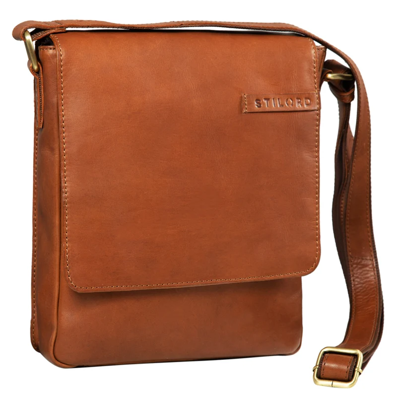 "Dario" Herren Umhängetasche Leder Vintage