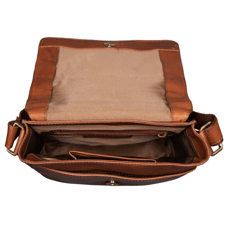 "Dario" Herren Umhängetasche Leder Vintage