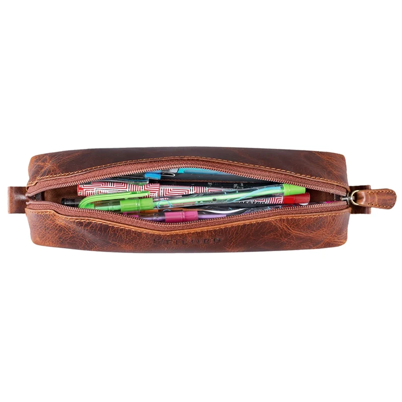 "Willem" Stiftetasche Leder