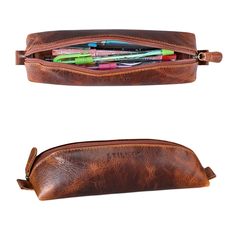 "Willem" Stiftetasche Leder