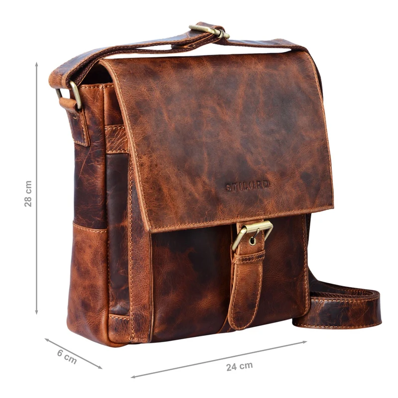 "Nevio" Herrentasche Leder Umhängetasche