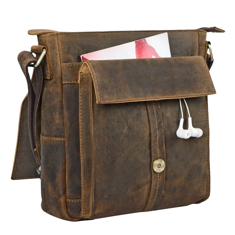 "Nevio" Herrentasche Leder Umhängetasche