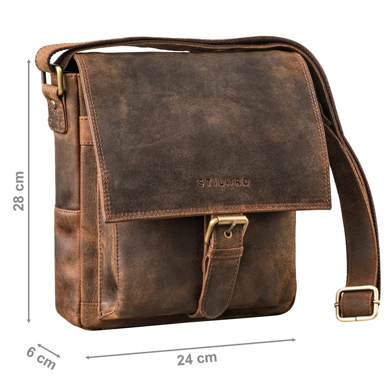 "Nevio" Herrentasche Leder Umhängetasche