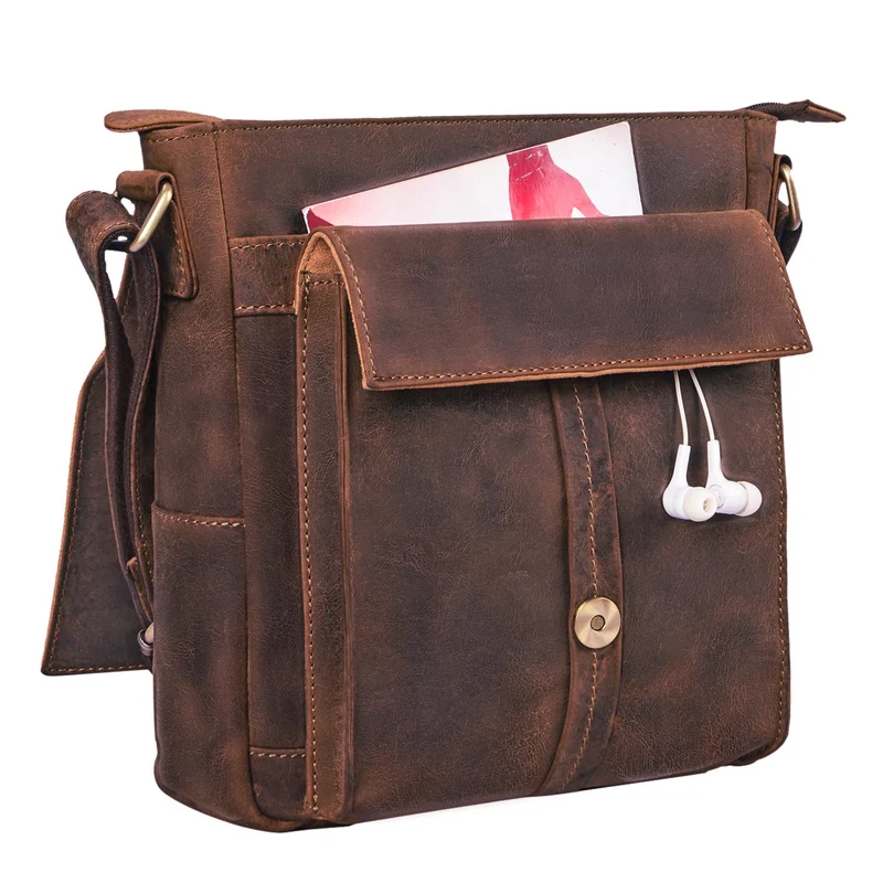 "Nevio" Herrentasche Leder Umhängetasche