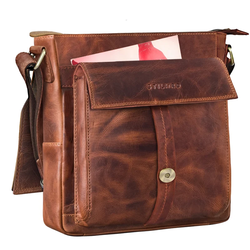 "Nevio" Herrentasche Leder Umhängetasche