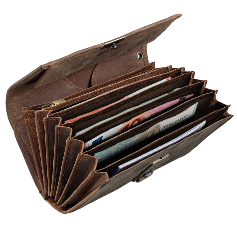Leder Kellnerbörse im Set mit Holster Vintage Design