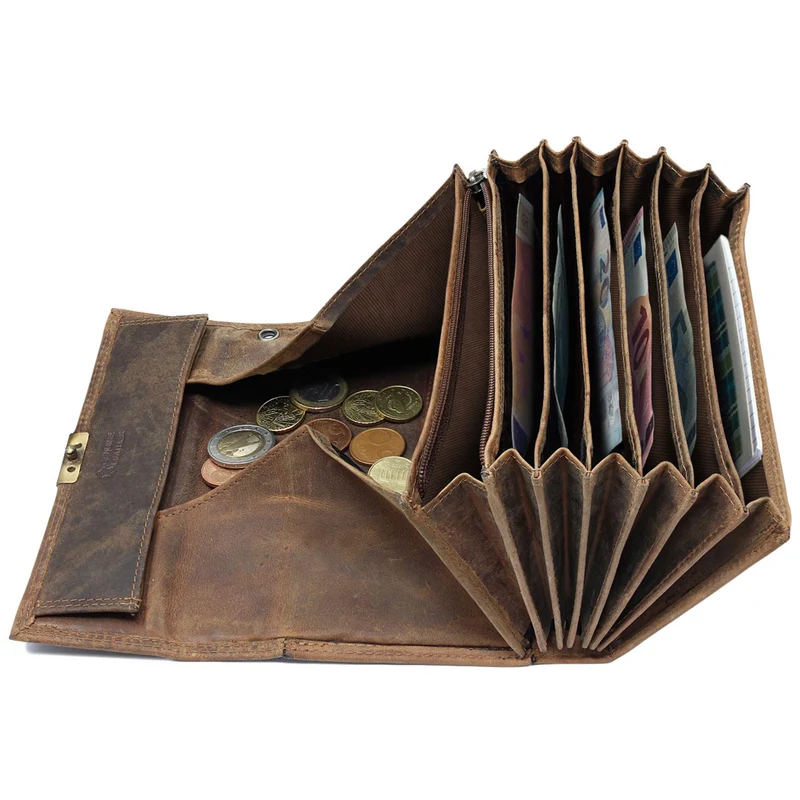 Leder Kellnerbörse im Set mit Holster Vintage Design