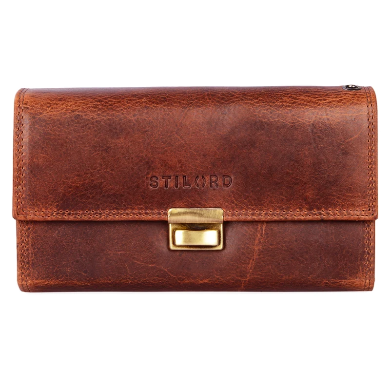Leder Kellnerbörse im Set mit Holster Vintage Design
