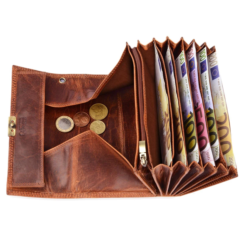Leder Kellnerbörse im Set mit Holster Vintage Design