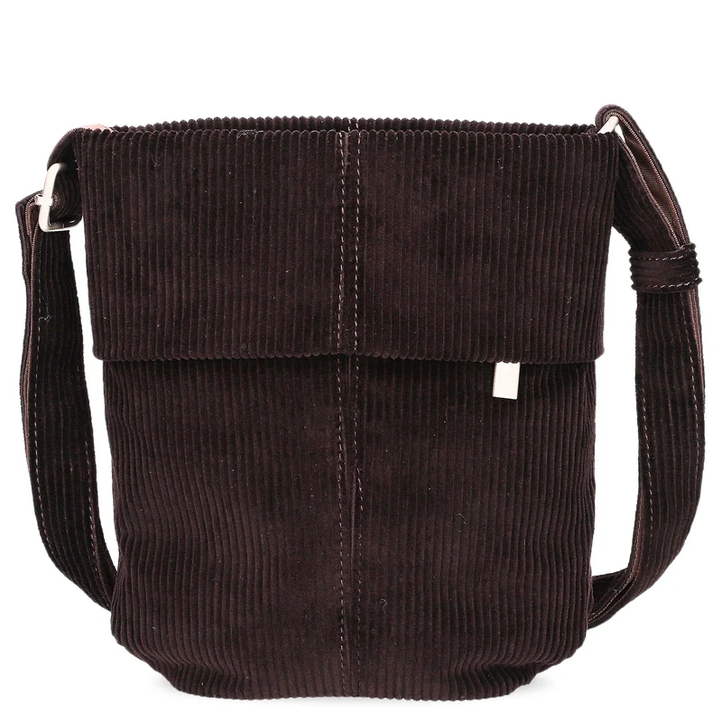 zwei Mademoiselle M45 - Schultertasche 22 cm (cord-espresso)
