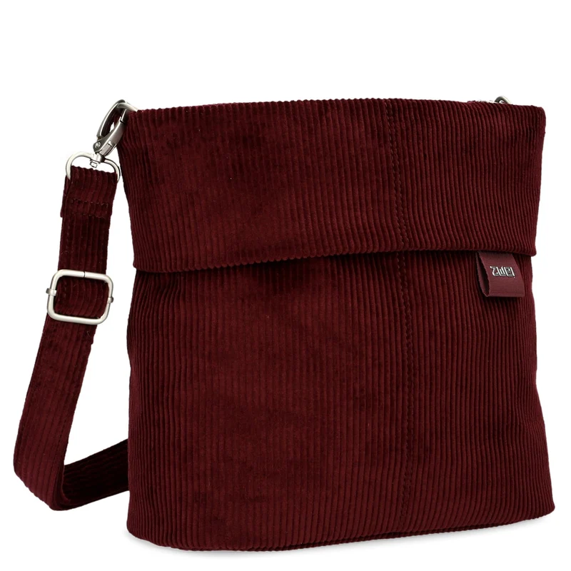 zwei Mademoiselle M8 - Schultertasche 25 cm (cord-bordeaux)