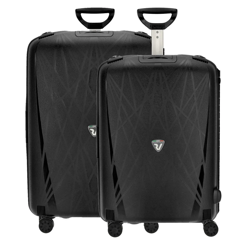 Roncato Light - 4-Rollen-Trolley Set 2tlg. M/L (nero)