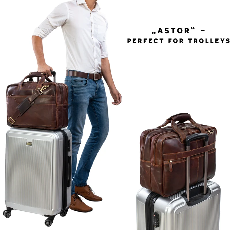 "Astor" Große Lehrertasche Leder