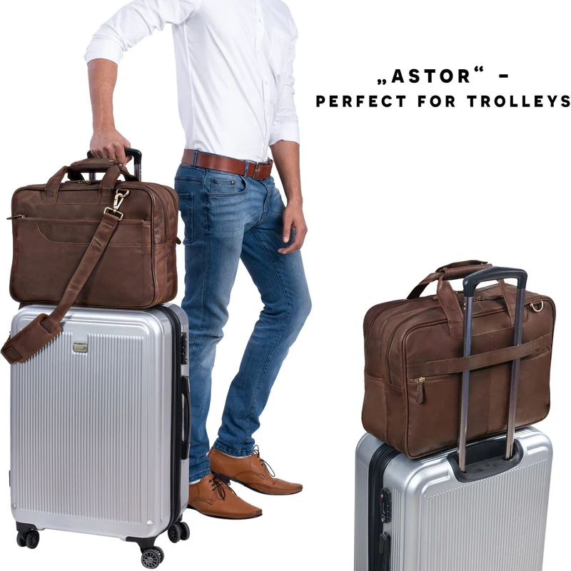 "Astor" Große Lehrertasche Leder