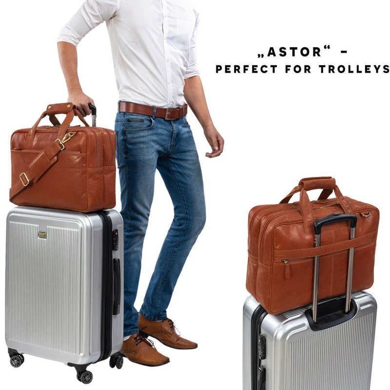 "Astor" Große Lehrertasche Leder