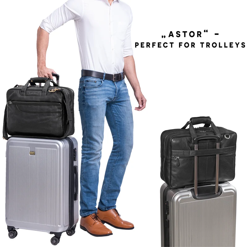 "Astor" Große Lehrertasche Leder