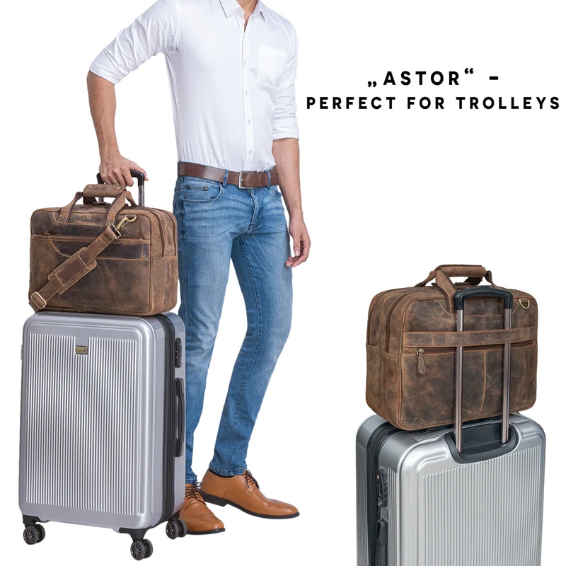 "Astor" Große Lehrertasche Leder
