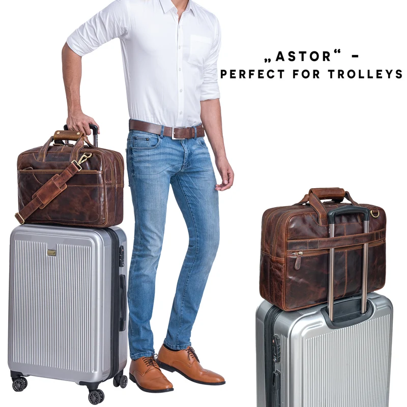 "Astor" Große Lehrertasche Leder