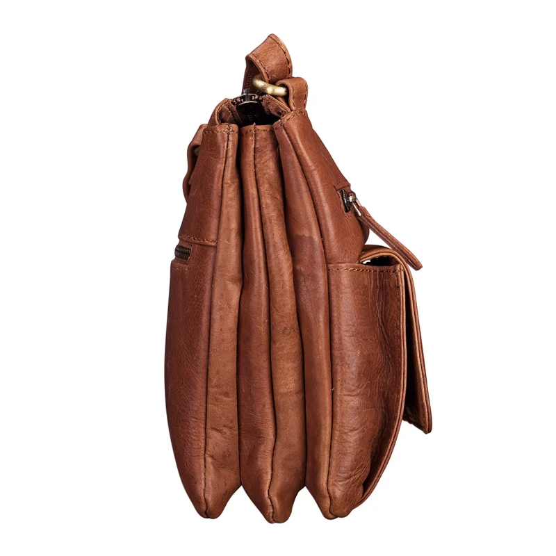 "Leon" Schultertasche klein Leder