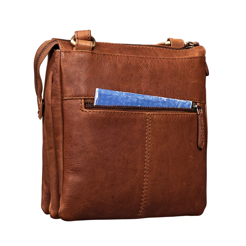"Leon" Schultertasche klein Leder