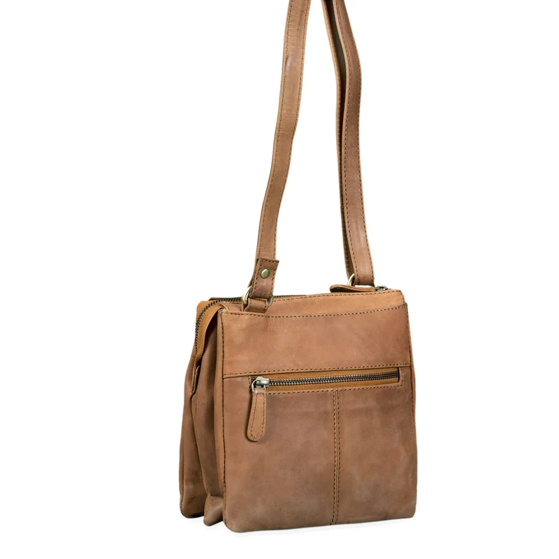 "Leon" Schultertasche klein Leder
