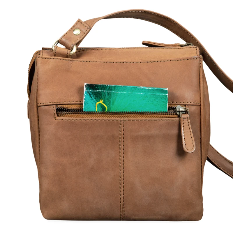 "Leon" Schultertasche klein Leder