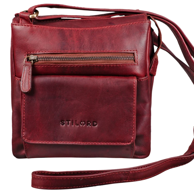 "Leon" Schultertasche klein Leder