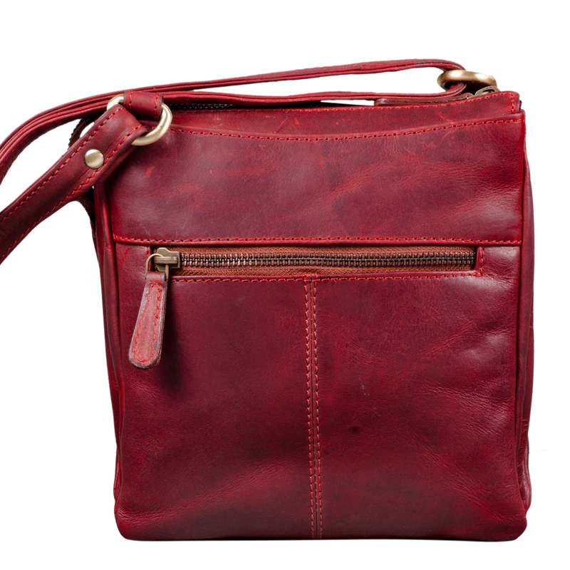 "Leon" Schultertasche klein Leder