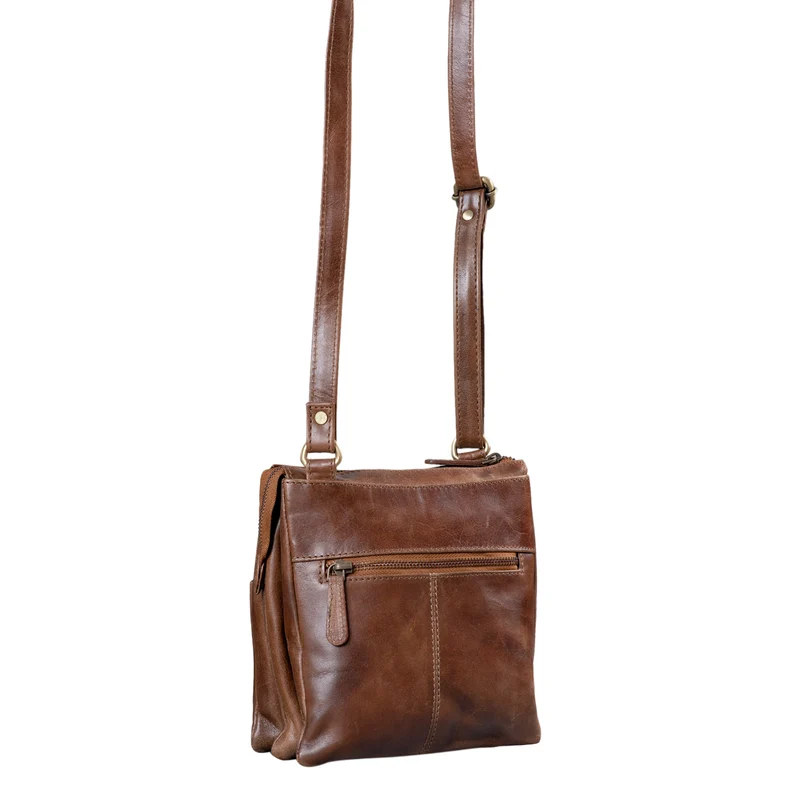 "Leon" Schultertasche klein Leder