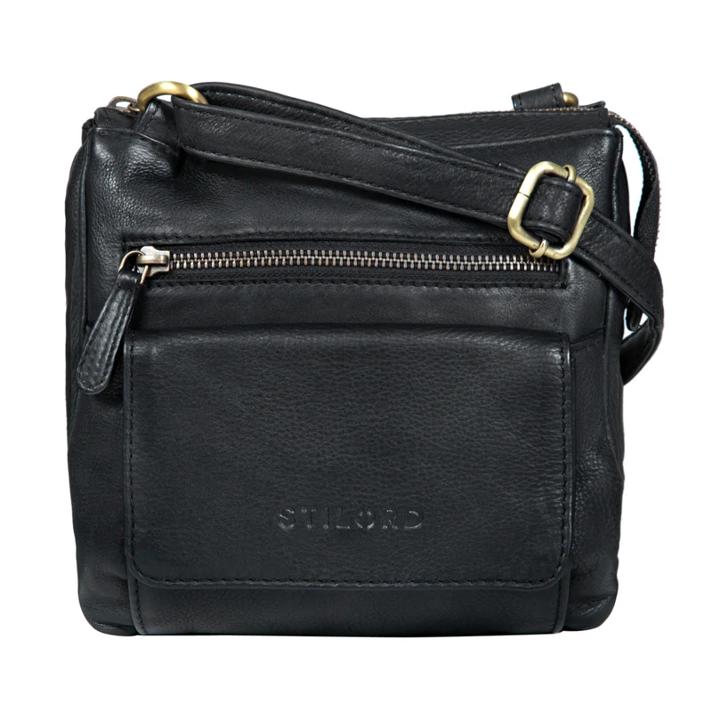 "Leon" Schultertasche klein Leder