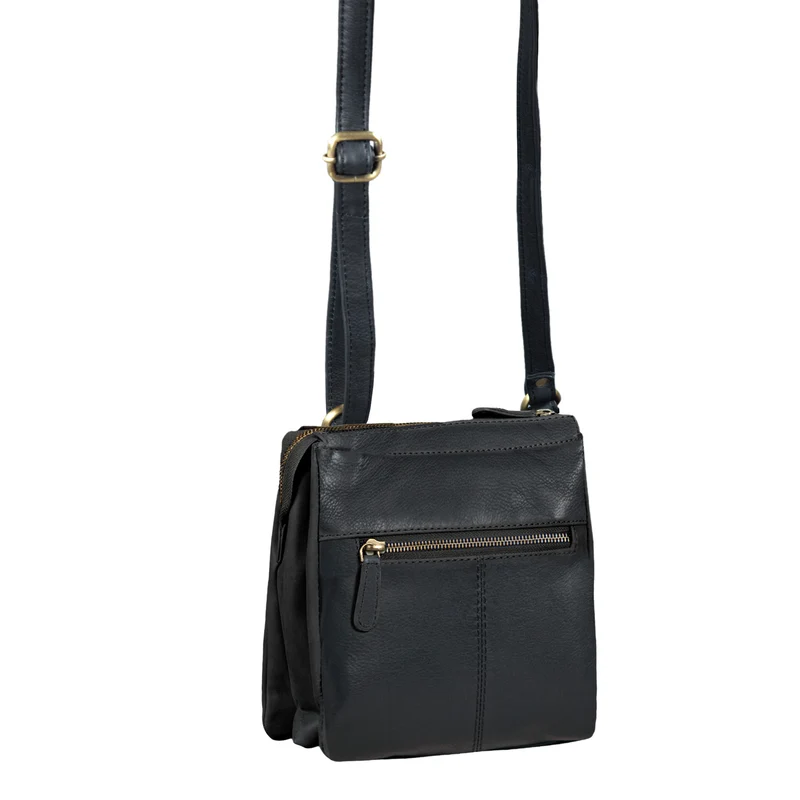 "Leon" Schultertasche klein Leder