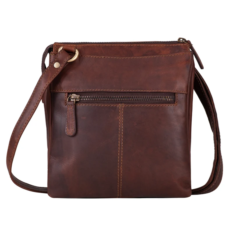 "Leon" Schultertasche klein Leder
