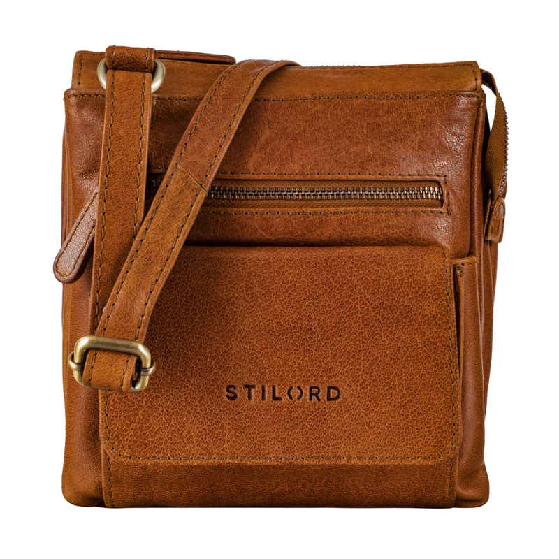 "Leon" Schultertasche klein Leder